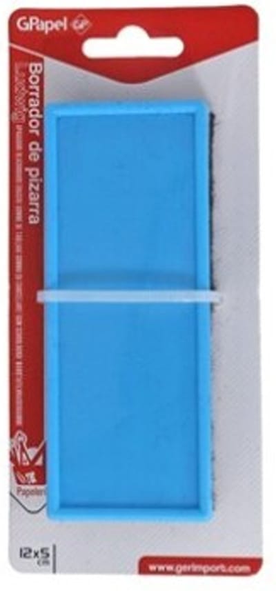 Gerimport Bordenwisser - rood - 13 x 5 cm - krijtbord wisser/bordveger