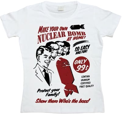 Hybris Dames-T-shirt 'Make Your Own Nuclear Bomb Girly' SH-5-15184-H16-4