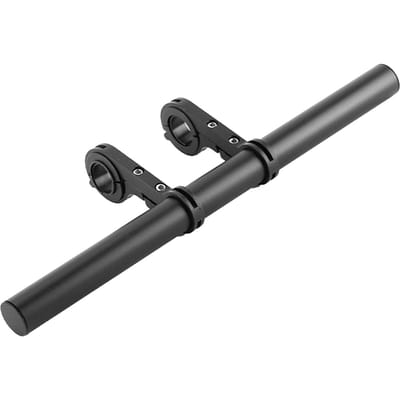 Rallonge de Guidon de Vélo Double Pince Alliage d'Aluminium Rallonge de Guidon Support d'Extension de Guidon Réglable pour Transport black