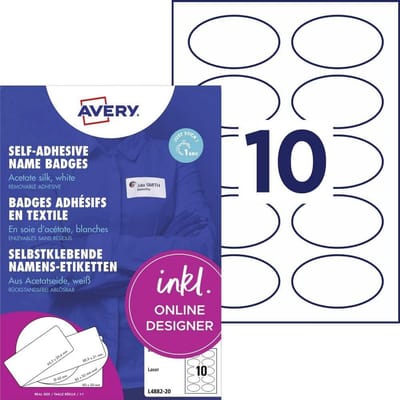 200 Wit Bedrukbare Zelfklevende Naamstickers Acetaatzijde 85x50mm voor Laserprinter
