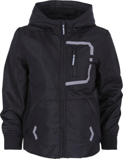 Zwart jack met capuchon
