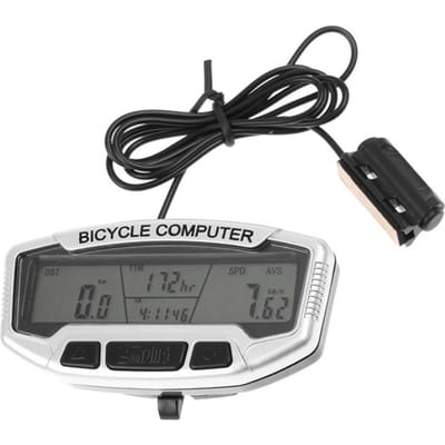 Waterdichte Fiets Digitale LCD Computer Kilometerteller Snelheidsmeter Velometer Auto Backlight 27 zwart