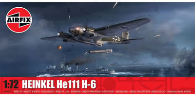 Airfix Modelbouwpakket Vliegtuigen - 07007C Heinkel He111 H-6 - WWII Duitse Bommenwerper - Propellervliegtuig Plastic - 1:72 - Modelbouw