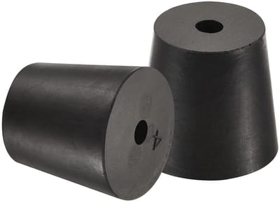 Rubberen Conische Dop - Dop Set - Afdekken en Beschermen - Flexibel Materiaal - 20-26 mm - Zwart