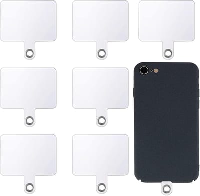 24 Stuks Telefoon Tether Tabs, Multifunctionele PVC Telefoon Lanyard en Crossbody Strap voor Smartphones, Transparante Patch Pads voor Mobiele Telefoons