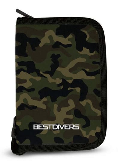 Best Divers Duiklogboek Set – Compleet Logboek + Navulpagina’s (24 Dives) – 6 Rings – Duikregistratie - camo groen