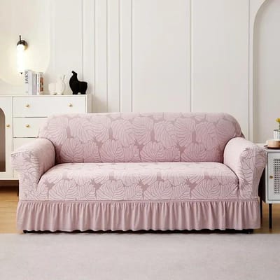 1/2/3/4 places housse de canapé simple Double trois quatre places élastique tout compris anti-poussière housse de canapé Yksivärinen sohvan kansi 1 Seat(90-140cm)