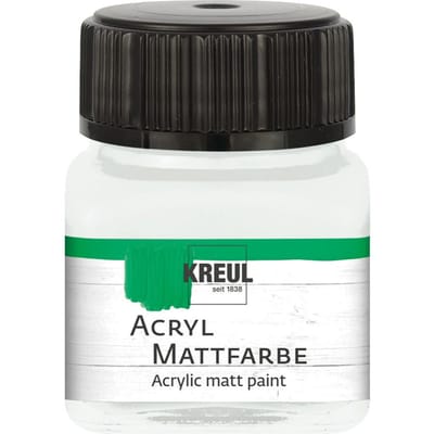 KREUL acryl matte verf, 20 ml - Pastel-Wit