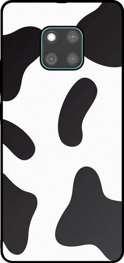 Smartphonica Telefoonhoesje Geschikt voor Huawei Mate 20 Pro met Koeienvlekken Opdruk - TPU Backcover Case With Cow Patches Design geschikt voor Huawei Mate 20 Pro