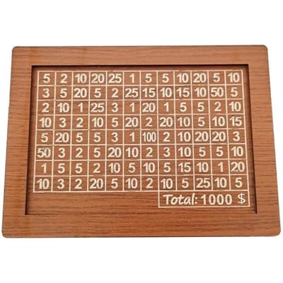 500/1000/2000/3000/5000/10000 Euro Spaarpot Spaarpot Houten Spaarpot Herbruikbare Spaarpot met Spaardoel en Cijferdozen