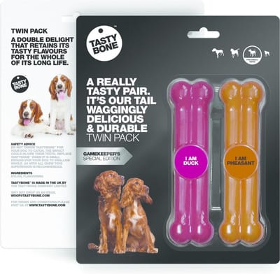 TastyBone - Toy - Twinpack Game - Duck & Pheasant - Hond - Kauwspeelgoed - Vegan - Kluif - Nylabone