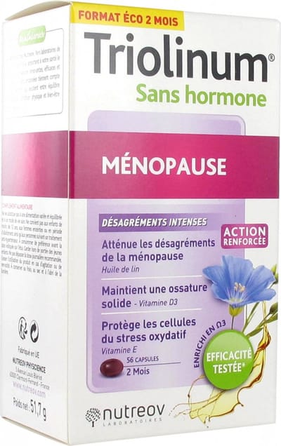 Nutreov Triolinum Hormoonvrije Menopauze 56 Capsules