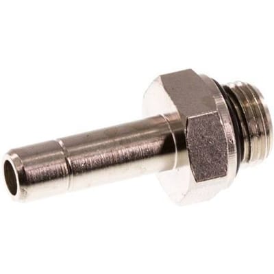6mm x G1/8'' insteekfitting Messing Buitendraad NBR [10 Stuks]