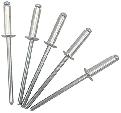 Pack van 500 Blinde Klinknagels 3,2 x 12 mm - Koepelkop Open Type, DIN 7337 - Aluminium en Stalen Doorn
