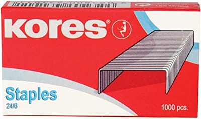 Nietjes 24/6 - Verzinkte nietjes - Papier nieten - Stabiele en duurzame - 1000 stuks - Zilverkleurig
