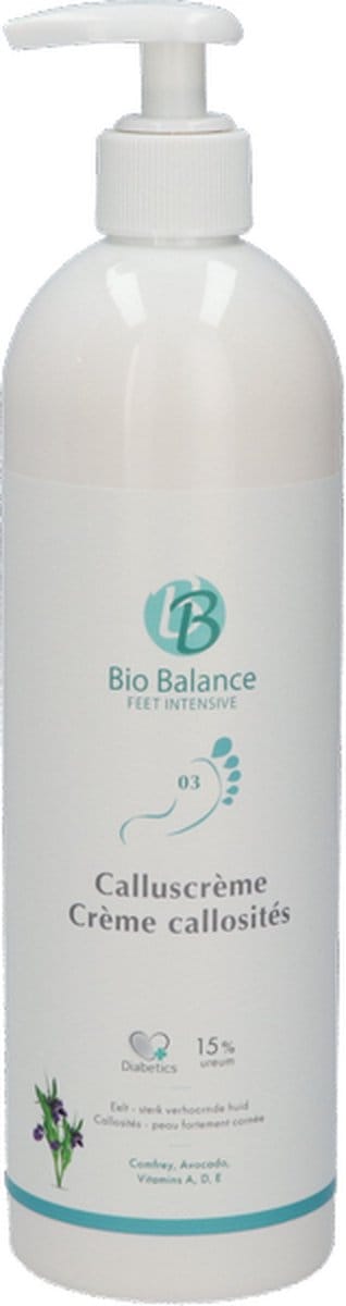 Bio Balance - Voetcrème - Calluscrème - 15% Ureum - Eelt / Sterk verhoornde huid - Vegan - 500 ml