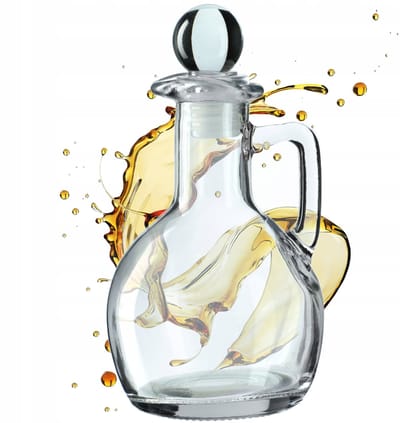 KADAX Olijfoliefles Azijnolie 100 ml met dispenser Glazen oliedispenser