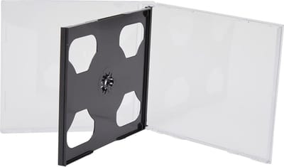 Set van 50 Dubbele CD Jewel Cases met Zwarte Inlay, 10.4mm Dikte