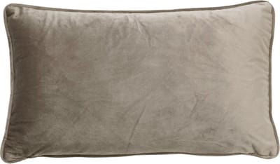 Dutch Decor FINN - Kussenhoes 30x50 cm - velvet - lendekussen - Driftwood - taupe - met rits - zonder binnenkussen