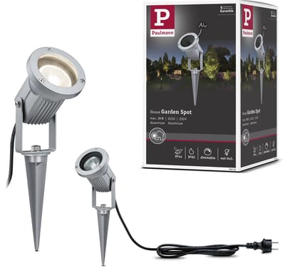 LED-tuinspots IP65 rond 98 mm max. 28W 230V Alu Aluminium
