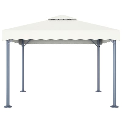 vidaXL - Prieel - 300x300 - cm - aluminium - crème