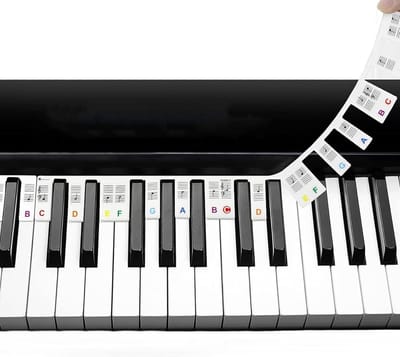 Piano Toets Stickers - Keyboard Noten Labels - Beginners Leren Spelen - Verwijderbaar Zonder Resten - 88 Toetsen Set
