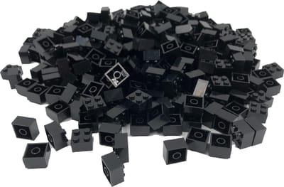 100 Bouwstenen 2x2 | Zwart | Compatibel met Lego Classic | Keuze uit vele kleuren | SmallBricks