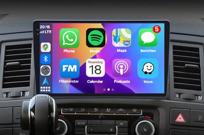 Autoradio 2/32GB met Carplay en Android auto | Geschikt voor Vw Volkswagen Transporter T5 Multivan California 2003 - 2015 | Radio scherm met Navigatie | 2003 2004 2005 2006 2007 2008 2009 2010 2011 2012 2013 2014 2015