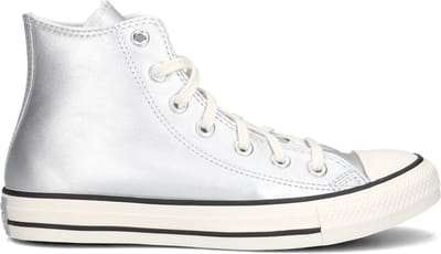 Converse Chuck Taylor All Star Hi Sneakers Dames - Leren Sneaker - Zilver