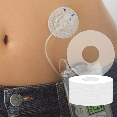 40 Stuks Waterdichte Insulinepleisters – Hypoallergene Katheterpleisters voor CGM, Gemakkelijk te Gebruiken, Tot 14 Dagen Hechting