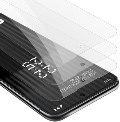 Cadorabo 3x Screenprotector geschikt voor Nothing Phone (1) - Beschermende Pantser Film in KRISTALHELDER - Getemperd (Tempered) Display beschermend glas in 9H hardheid met 3D Touch