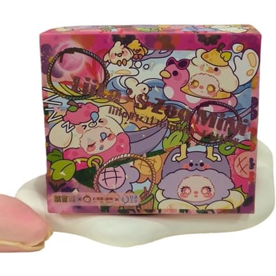 Liila Mini Pluche Sleutelhanger Blind Box Verzamelspeeltje Cartoon Dier Ontwerp Telefoon Lanyard Voor Tas Telefoon Ornament Speelgoed gray