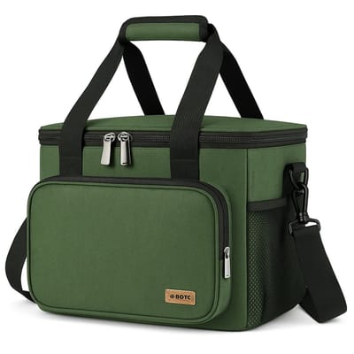 BOTC Koeltas - Koelrugzak - Lunchtas - 13 liter - 30x19x23cm - Lekvrij en waterdicht - Geïsoleerde Koeltas - Groen