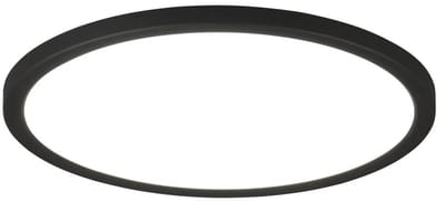 REALITY AUREO - Plafondlamp - Zwart mat - incl. 1x SMD 18 W - Dimbaar met schakelaar - Niet dimbaar