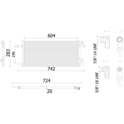 Condensator, airconditioner MAHLE AC 913 000S