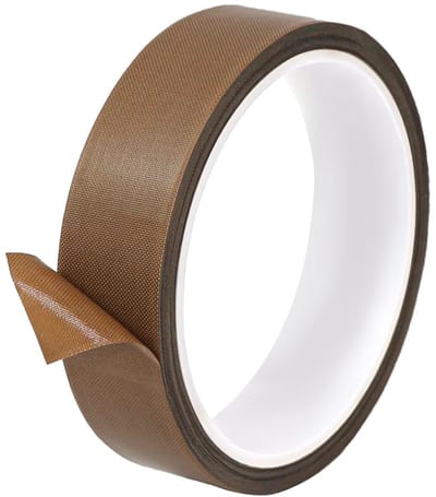 Teflon Tape, 25 mm × 10 m Heat Resistant Adhesive Tape, High Temperature Resistance Up to 572 °F, PTFE Tape for Manual - ShopVlot