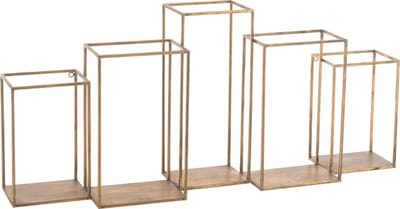 J-Line rek Multiple - ijzer - goud