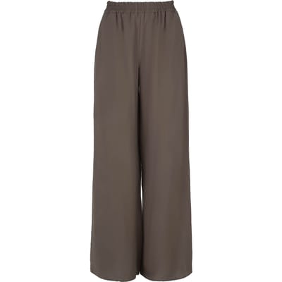 Khaki palazzo broek