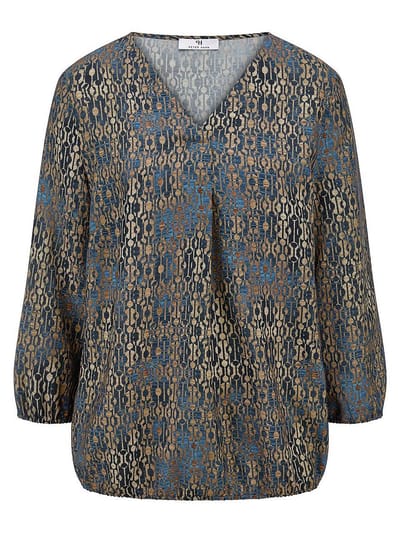Blouse Van Peter Hahn blauw