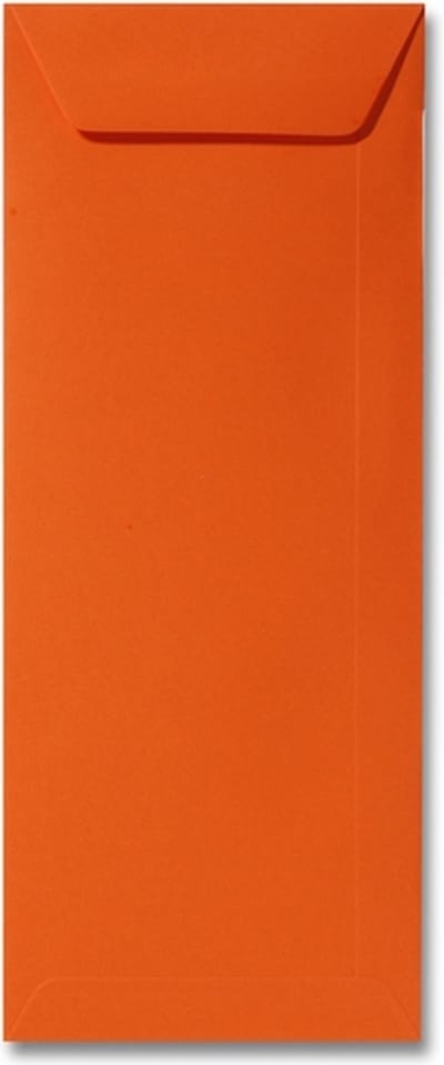 Envelop 12,5 x 31,2 Donkeroranje, 100 stuks