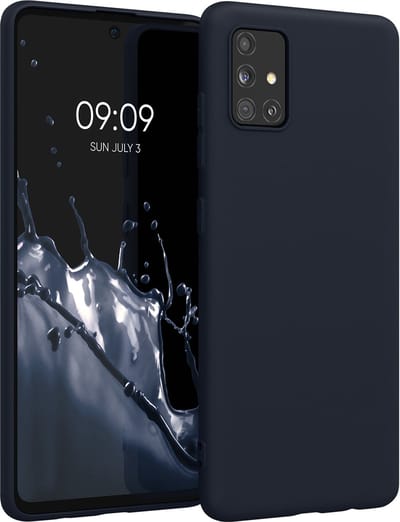 kwmobile telefoonhoesje geschikt voor Samsung Galaxy A51 - Hoesje voor smartphone - Back cover in donkerblauw