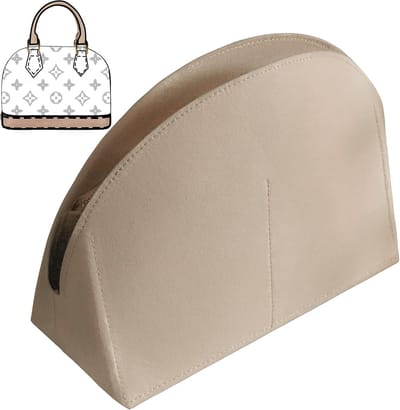 Famanu – Vilt Portemonnee Organizer Portemonnee Insert Past op Alma BB PM Tote Organizer Insert voor Dames Portemonnee Voering Portemonnee - 2 Maten & 8 Kleuren - Beige - Alma PM