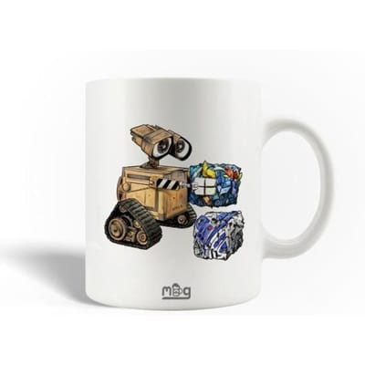 Mug - Wall E - Goldorak - R2 D2 - Céramique - 30cl - Compatible lave-vaisselle