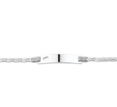 Zilveren Graveerarmband anker plaat 5 1015783