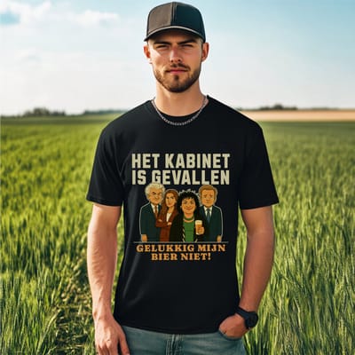 AGRIFANS® Het Kabinet Is Gevallen - Heren T-shirt - S
