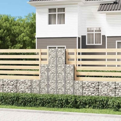 Schanskorven Set - Stenen Mand - Tuin Ontwerpen - Verzinkt Staal - 6 Stuks - Grijs