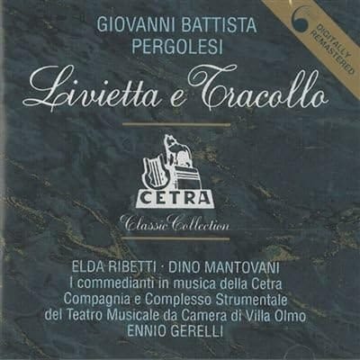CD RIBETTI ELDA (SOPRAAN), MANTOVANI D - Livietta e Tracollo CDO31 Italië Muziek Overigen Gebruikt