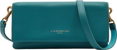 LIEBESKIND BERLIN Leren Schoudertas Koppeling Elouise Clutch Crossbody Petrol