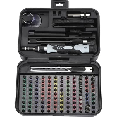 132 in 1 Telefoon Reparatie Schroevendraaier Set Multifunctionele Schroevendraaier Reparatie Tool voor Laptop Horloge black