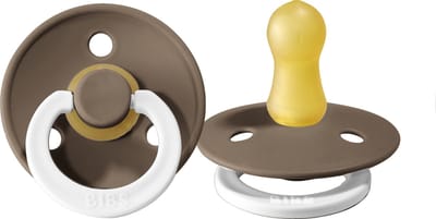 BIBS - Fopspeen Dark Oak Glow in the dark 0-6 Maanden T1